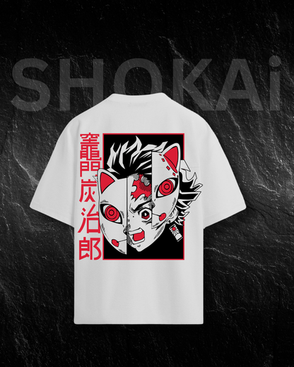Demon Slayer Mask Oversized T-Shirt 240 GSM |