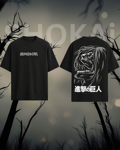 Oversized Anime Titan Graphic T-Shirt | Streetwear Cotton Tee