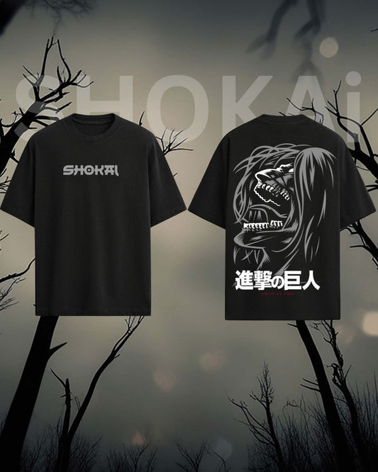 Oversized Anime Titan Graphic T-Shirt | Streetwear Cotton Tee