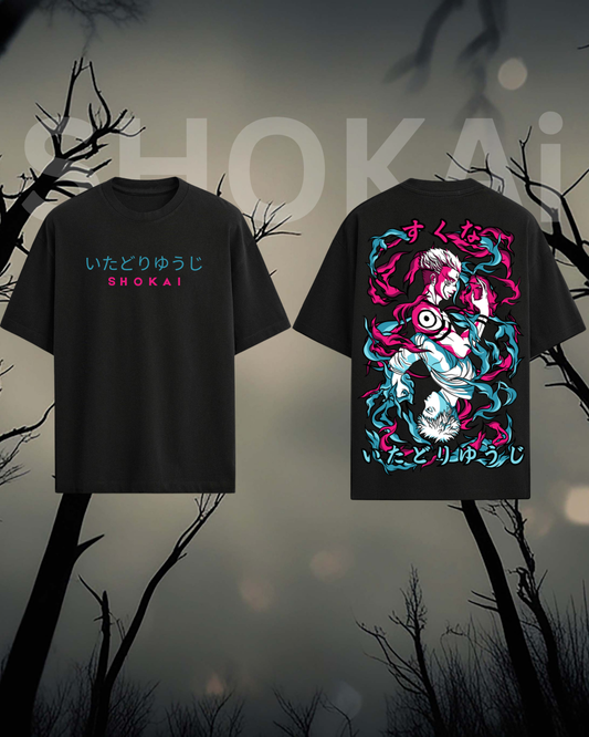 Sukuna Oversized Anime T-Shirt 240 GSM | Jujutsu Style Streetwear