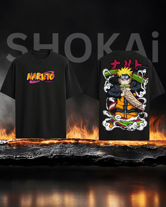 Naruto Oversized T-Shirt 240 GSM | Anime Graphic Streetwear India
