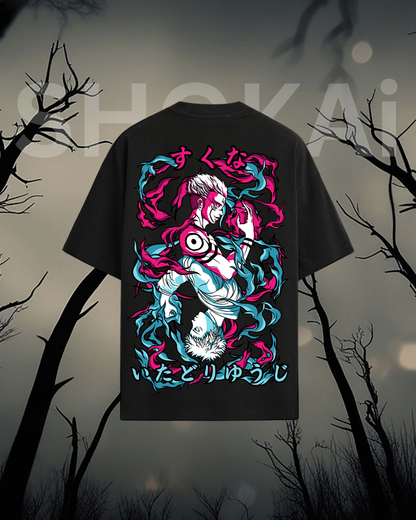 Sukuna Oversized Anime T-Shirt 240 GSM | Jujutsu Style Streetwear