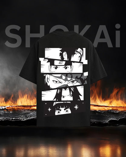 Naruto Minimal Panel Oversized T-Shirt 240 GSM | Anime Streetwear