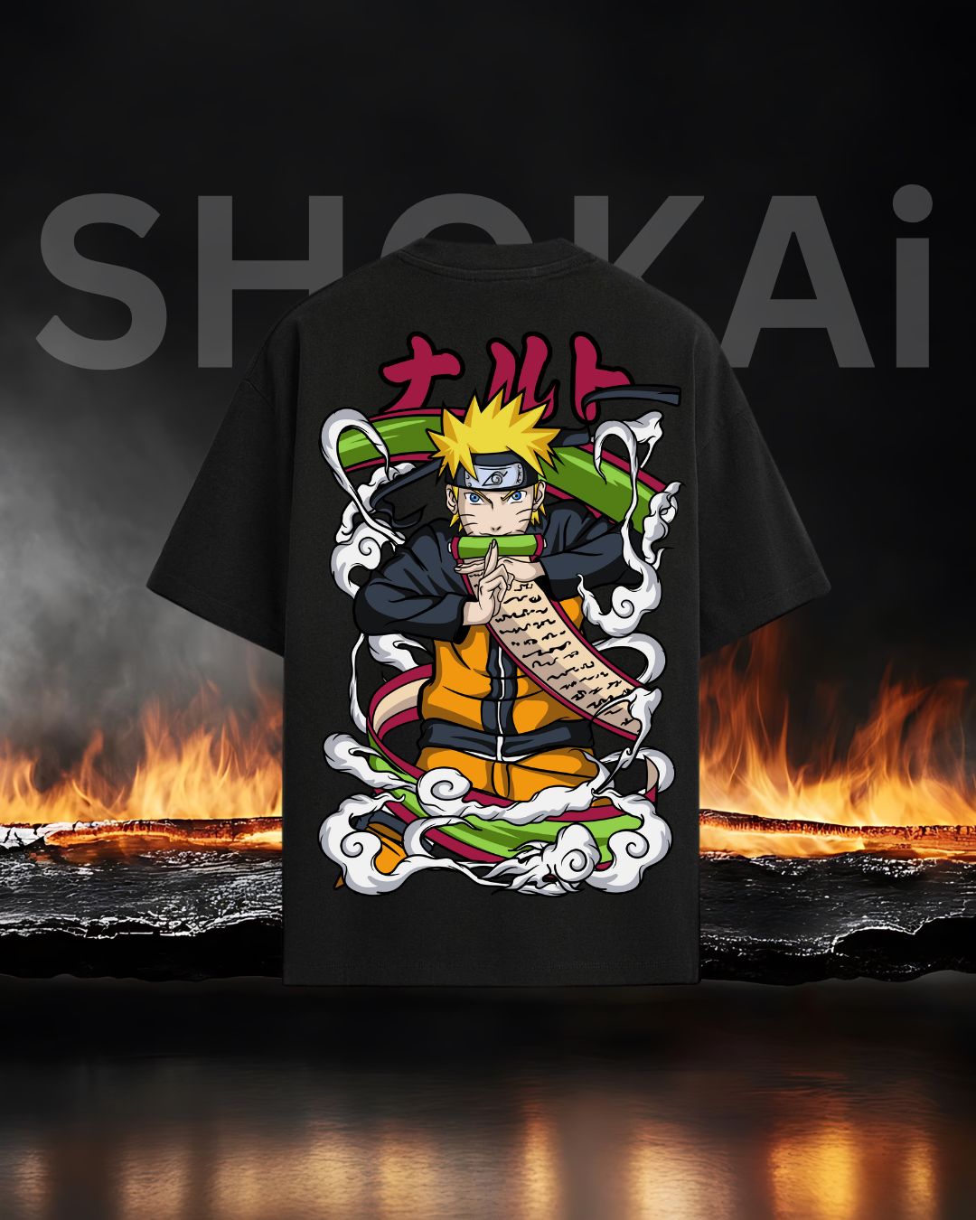 Naruto Oversized T-Shirt 240 GSM | Anime Graphic Streetwear India