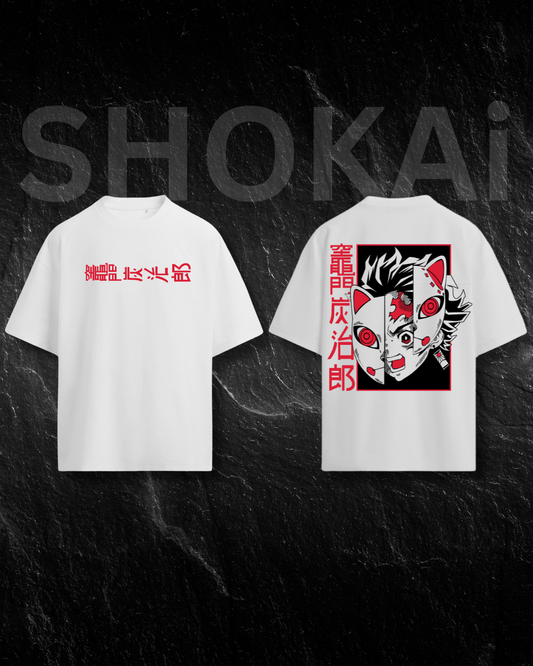 Demon Slayer Mask Oversized T-Shirt 240 GSM |
